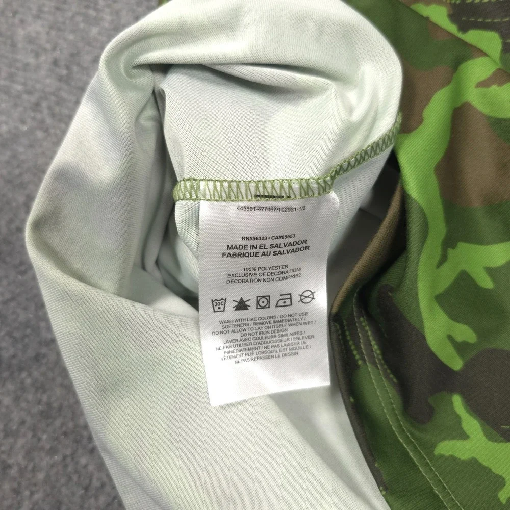 Nike Salute to Service Shirt Womens M Camo Purdue Boilermakers NCAA USA Flag